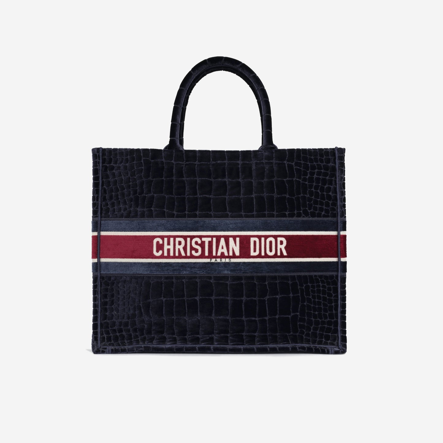 Dior Christian Book Tote Large Tote Bag Embossed Velvet 2021