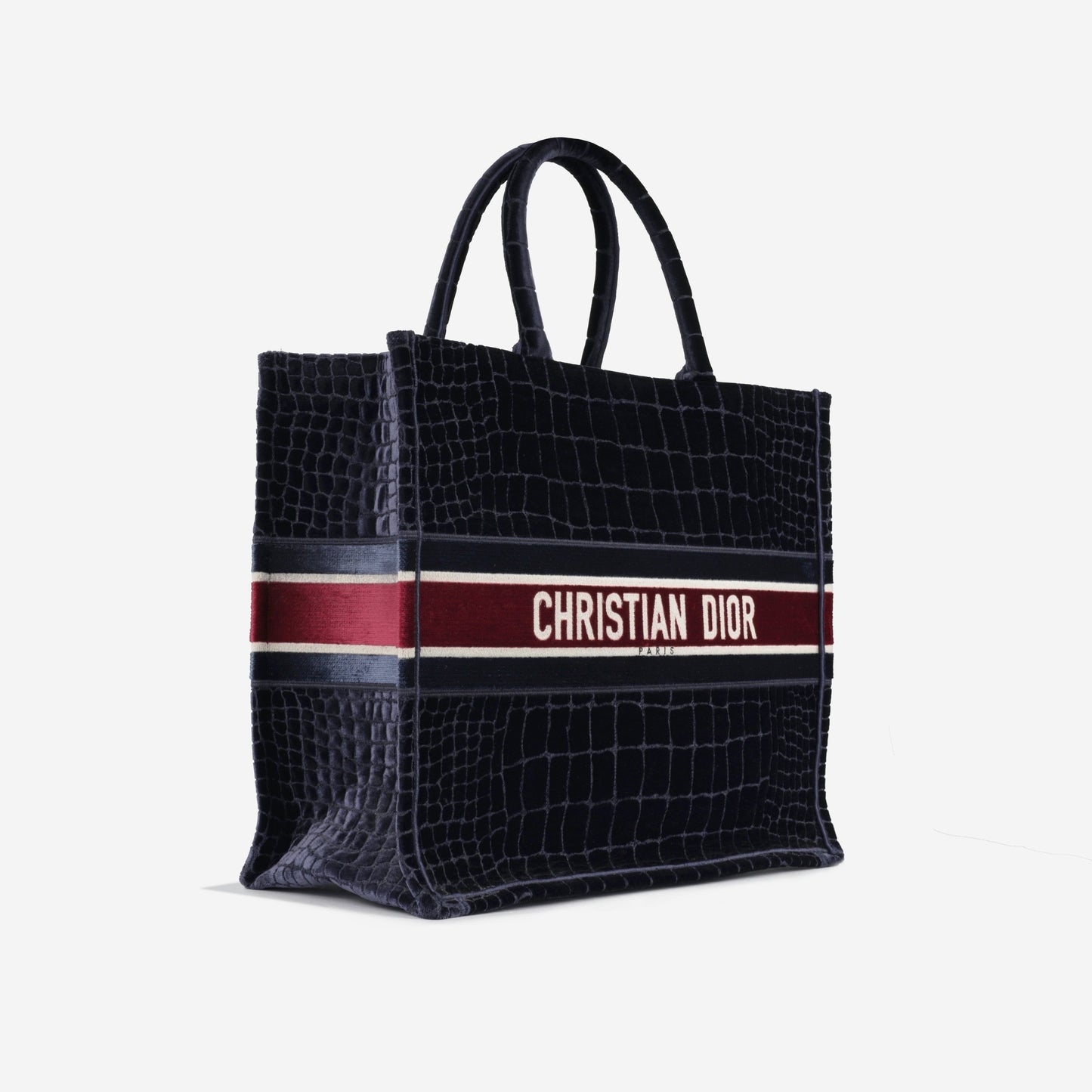 Dior Christian Book Tote Large Tote Bag Embossed Velvet 2021