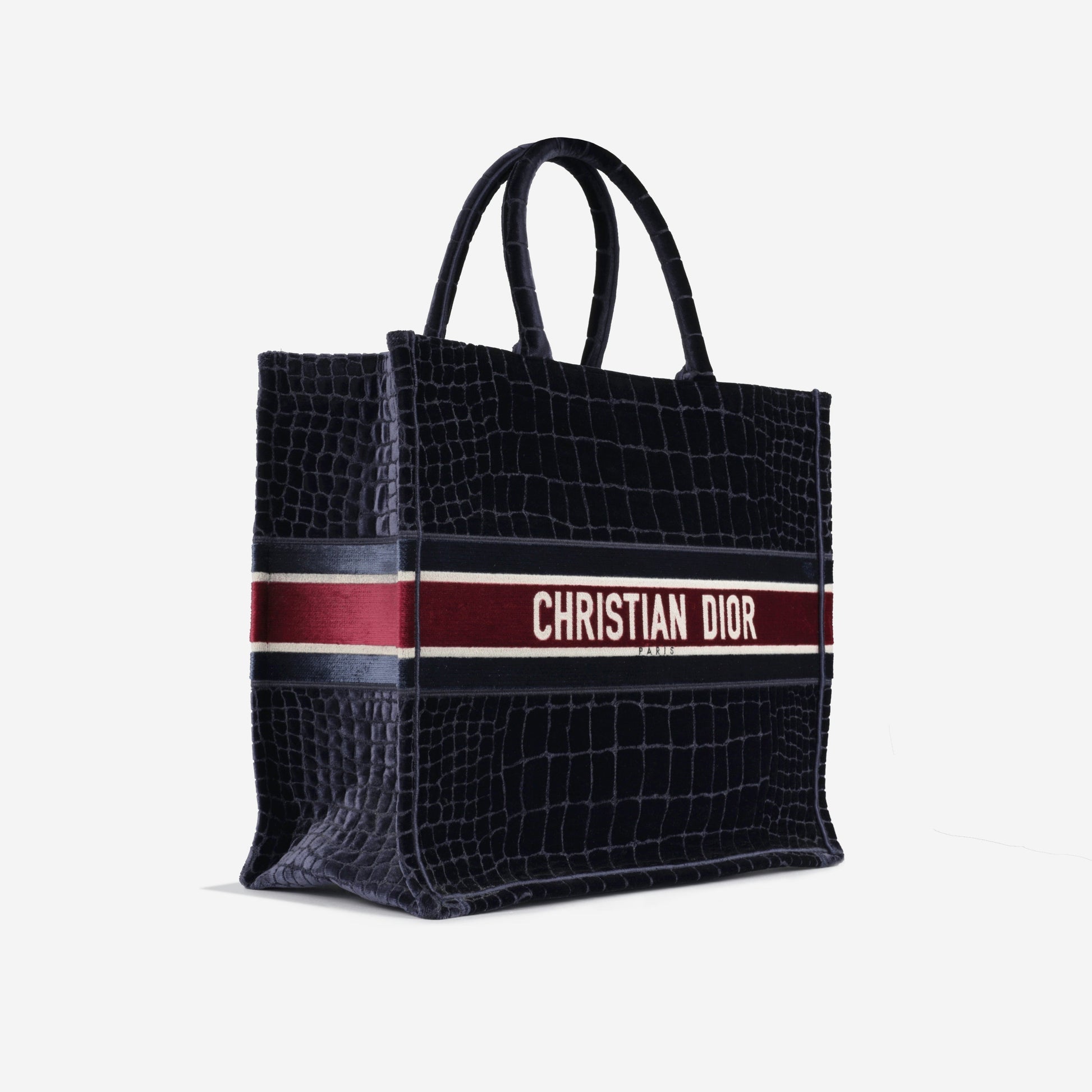 Dior Christian Book Tote Large Tote Bag Embossed Velvet 2021