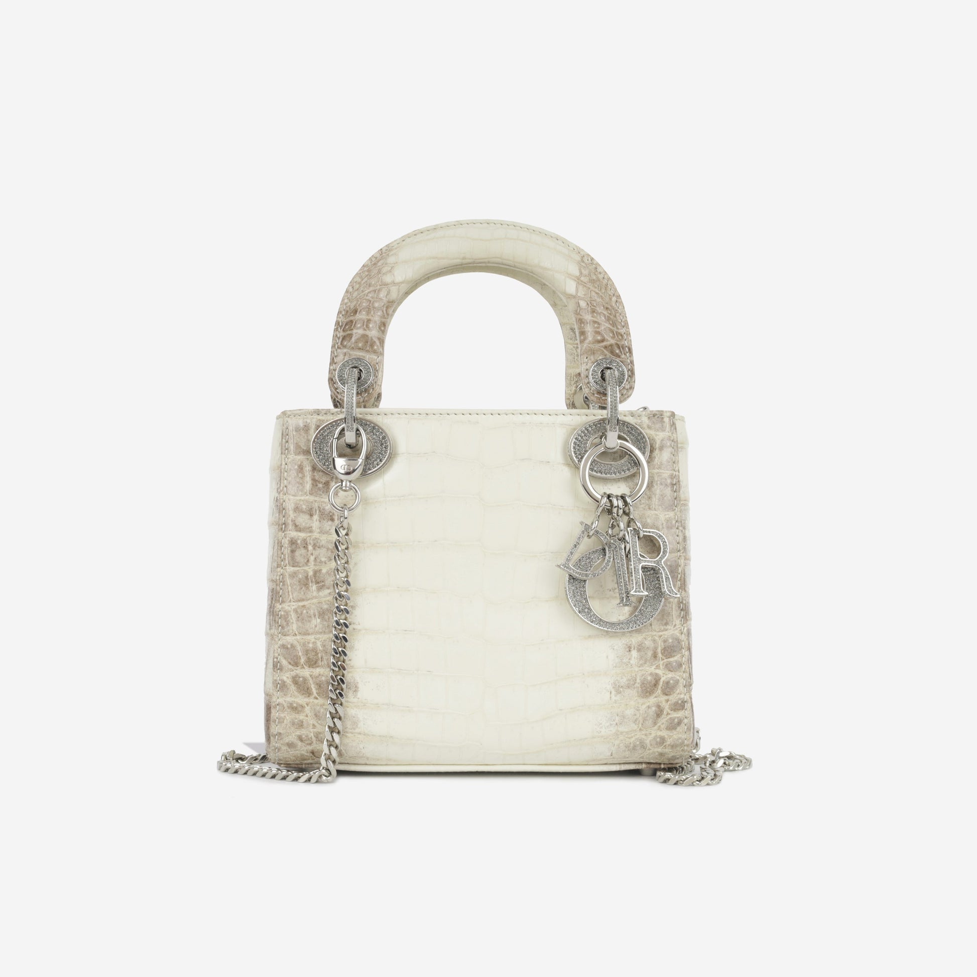 Dior Christian Lady Himalaya Crocodile Niloticus Crossbody Bag Mini
