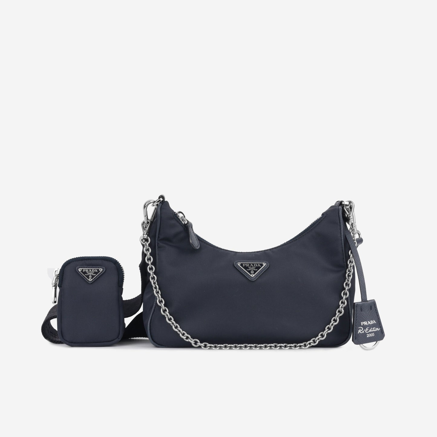 Prada Re Edition Shoulder Bag Nylon Navy
