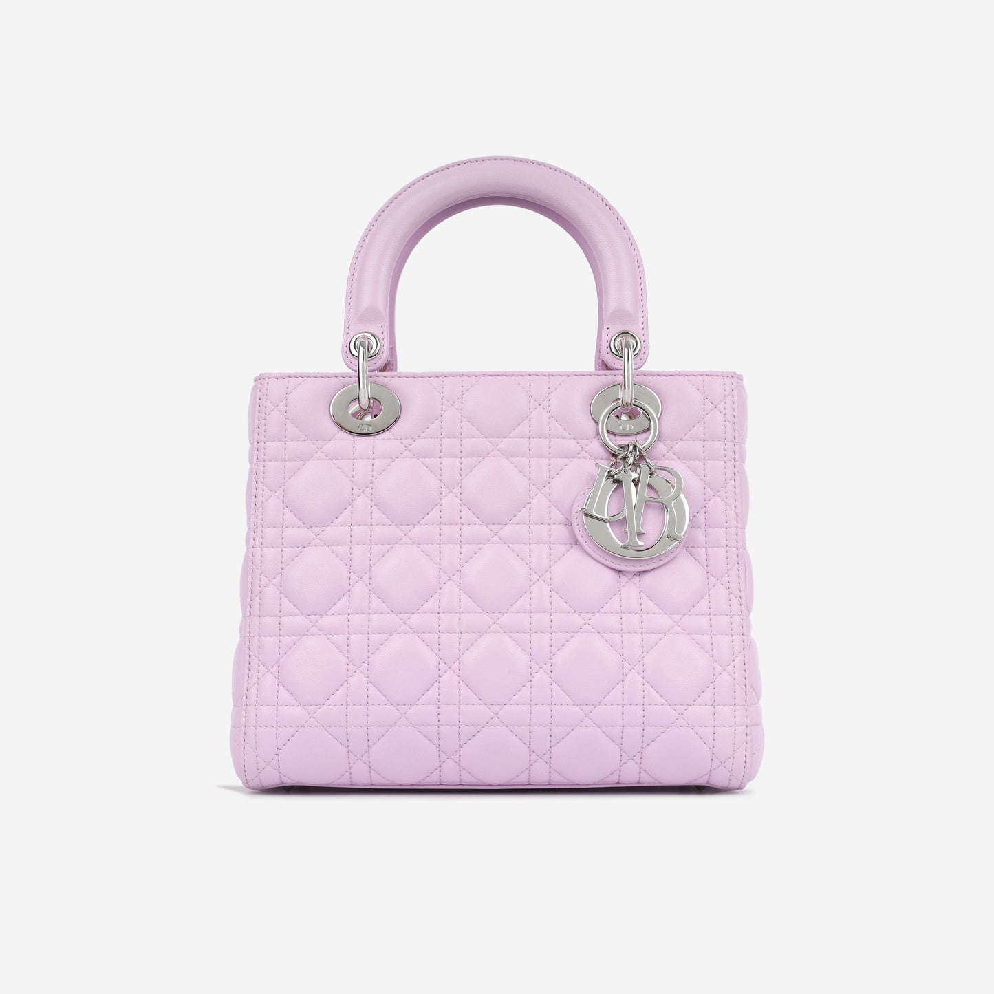 Dior Christian Lady Lilac Tote Bag Medium