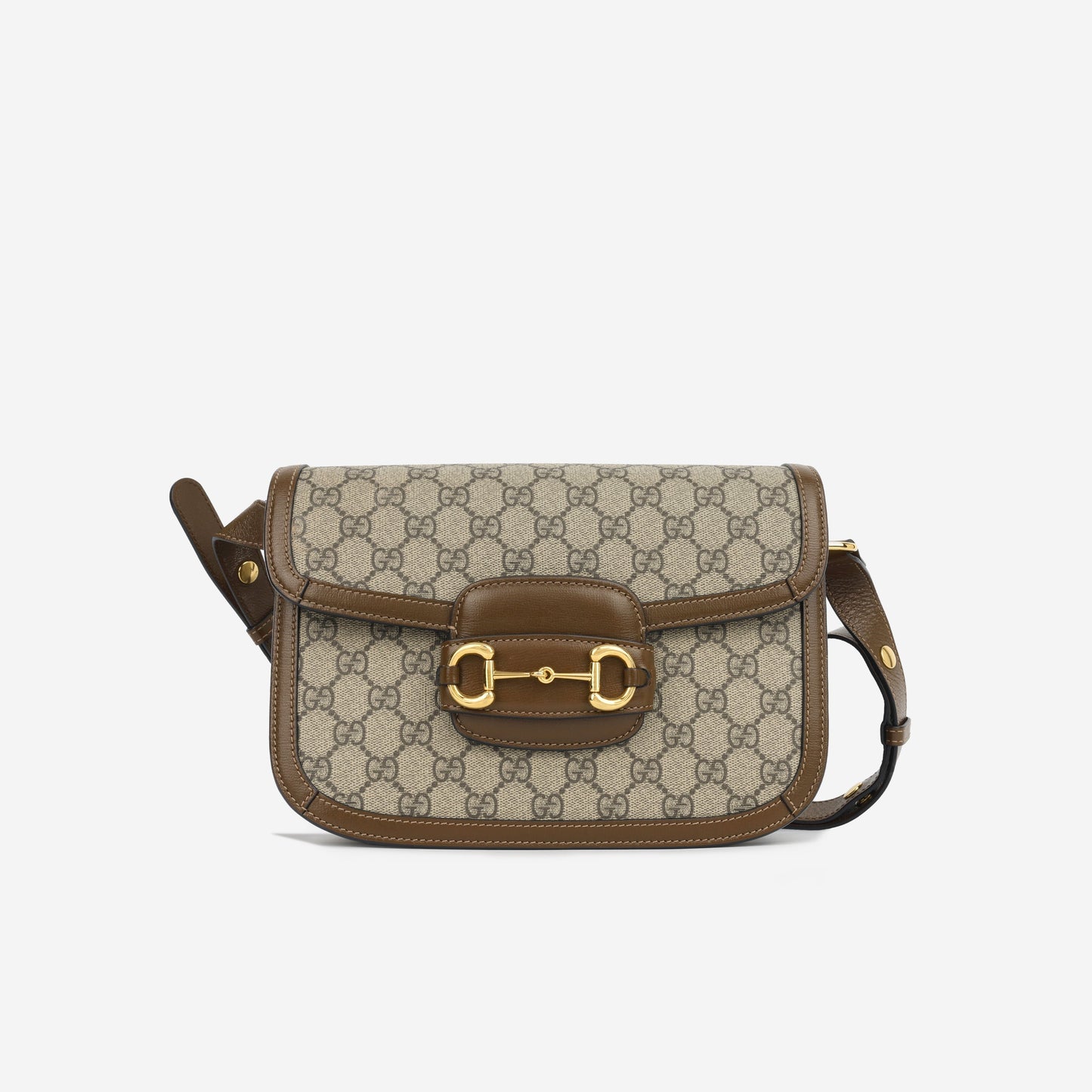 Gucci Horsebit Crossbody Monogram Large Crossbody Bag