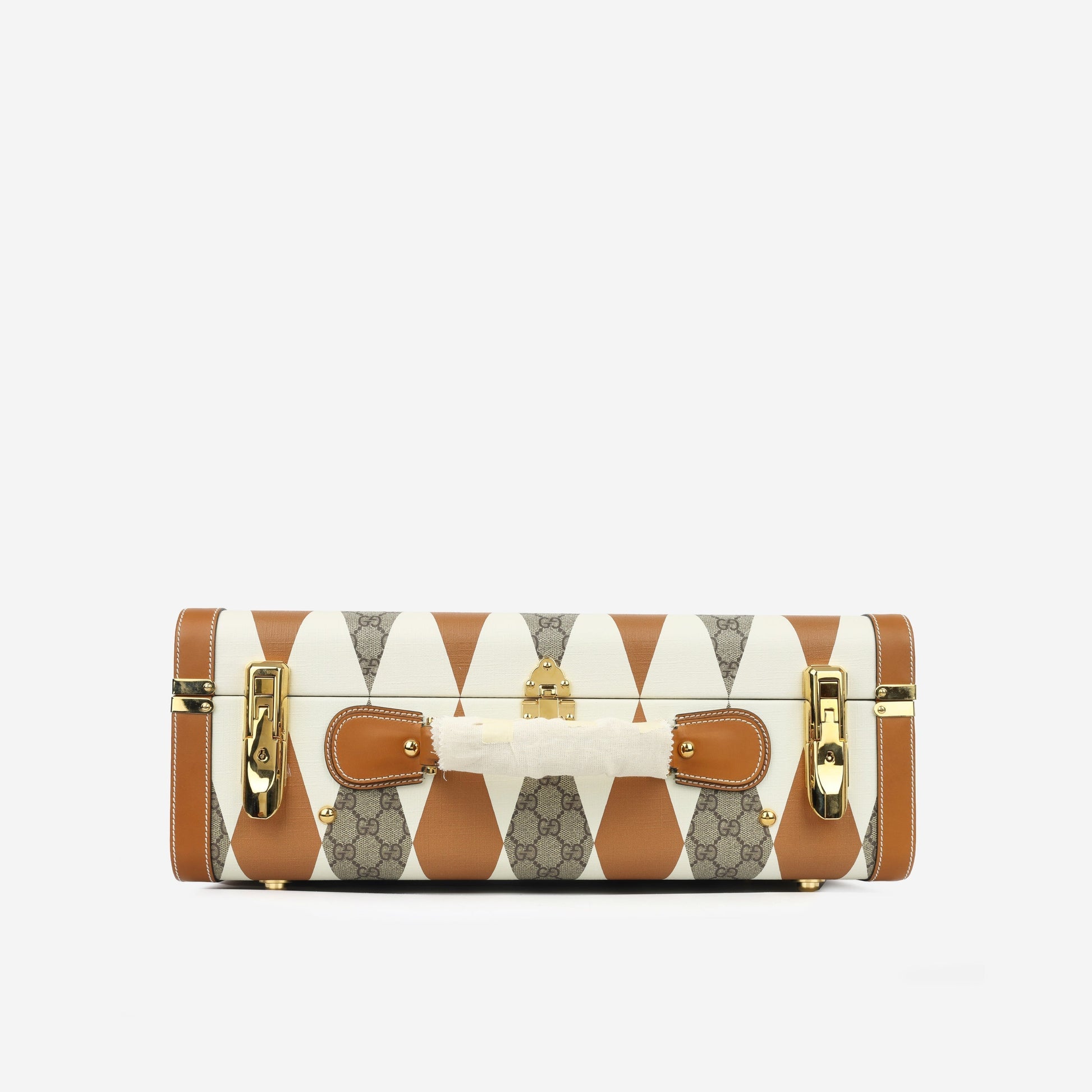 Gucci Savoy Trunk Rhombus Shoulder Bag Canvas Medium