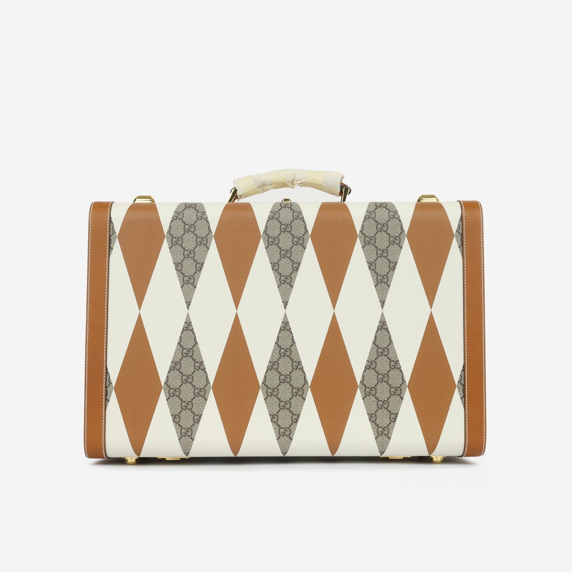 Gucci Savoy Trunk Rhombus Shoulder Bag Canvas Medium