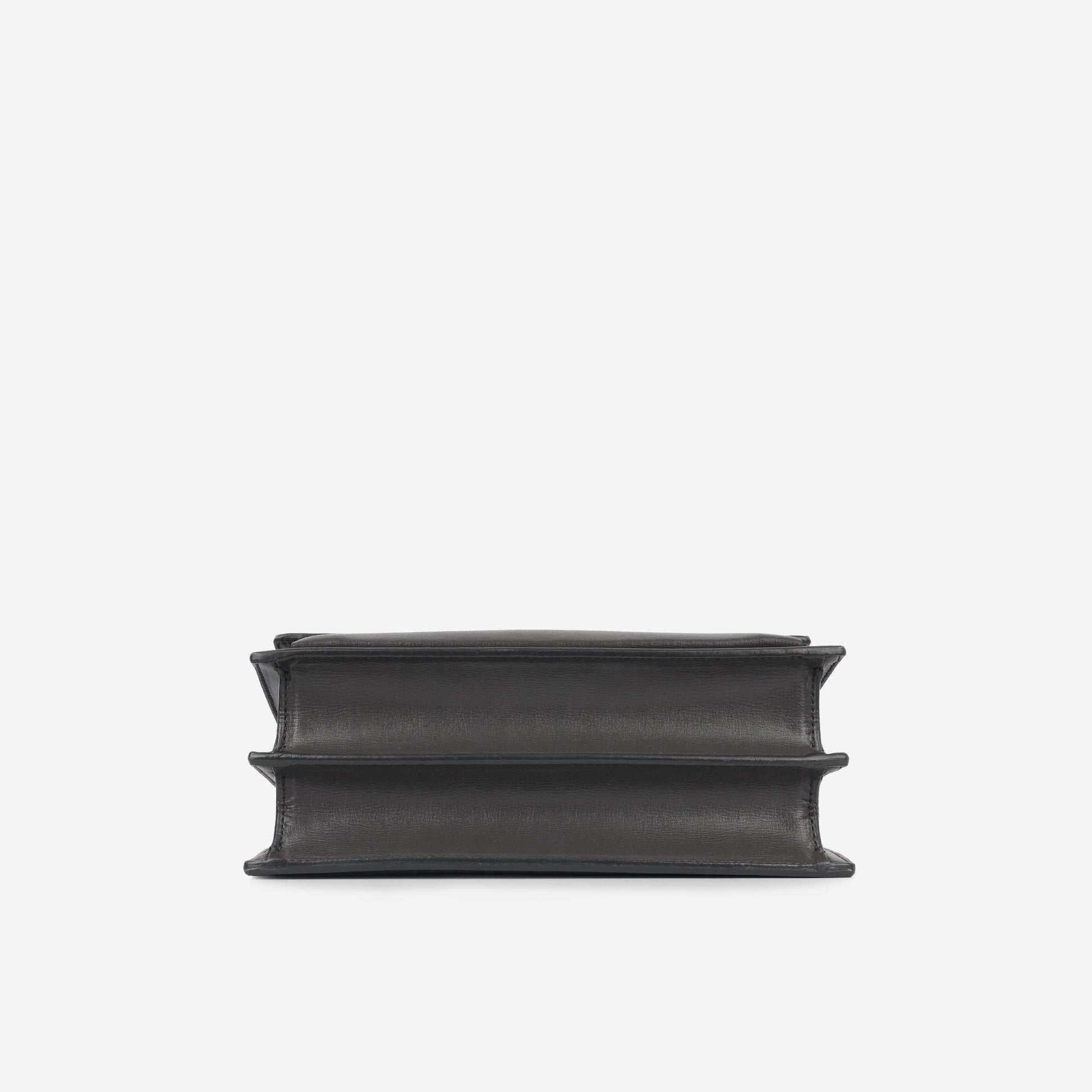 YSL Saint Laurent Sunset Crossbody Bag Medium Grey Calfskin Shw