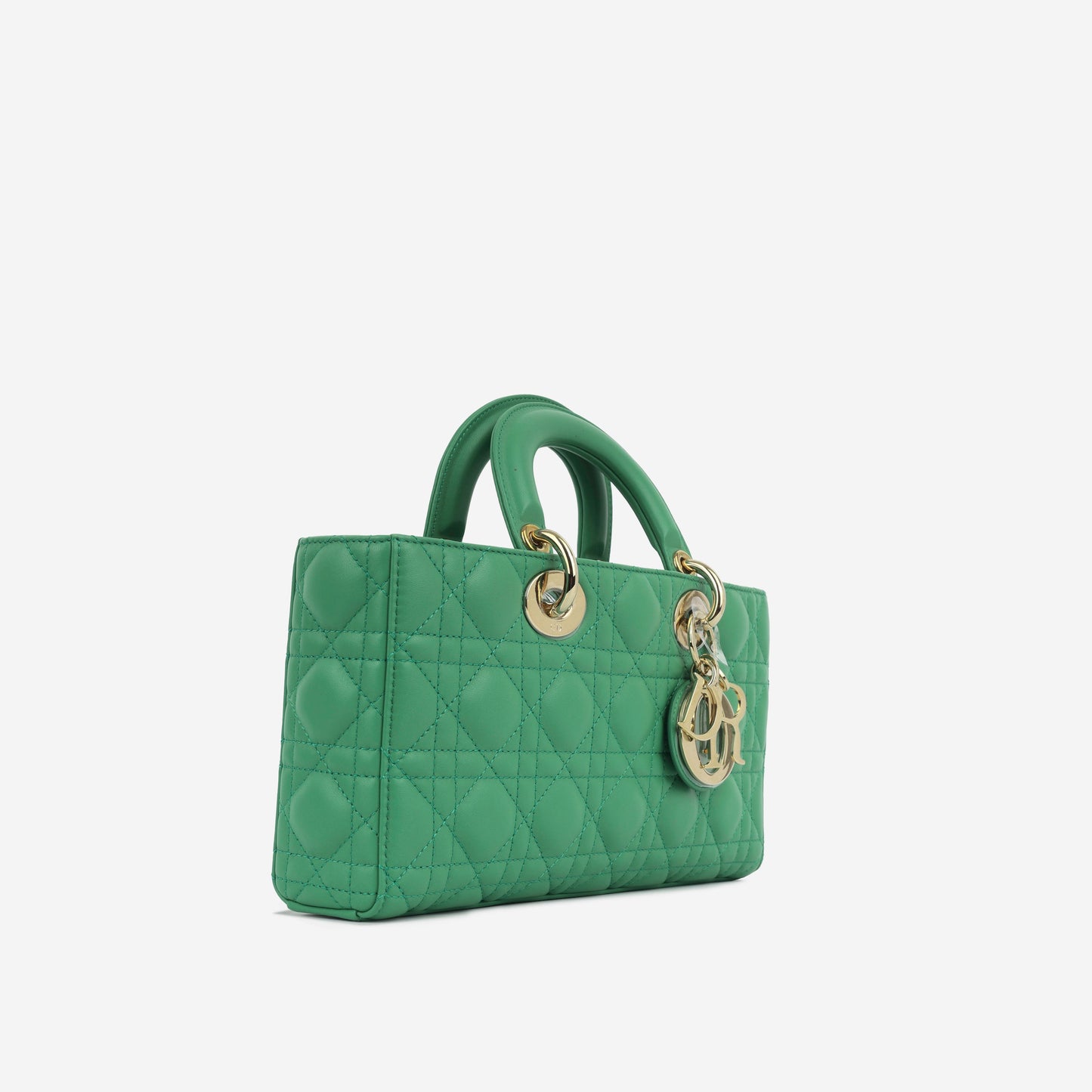 Dior Christian Lady Joy Tote Bag Lambskin Cghw Immaculate