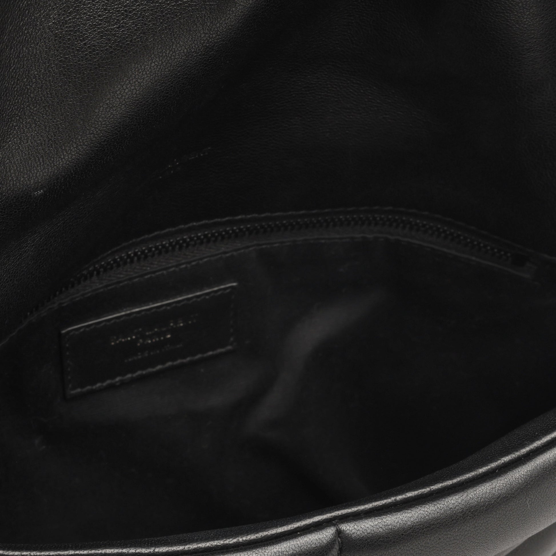YSL Saint Laurent Lou Puffer Crossbody Bag Medium Black Calfskin Bhw