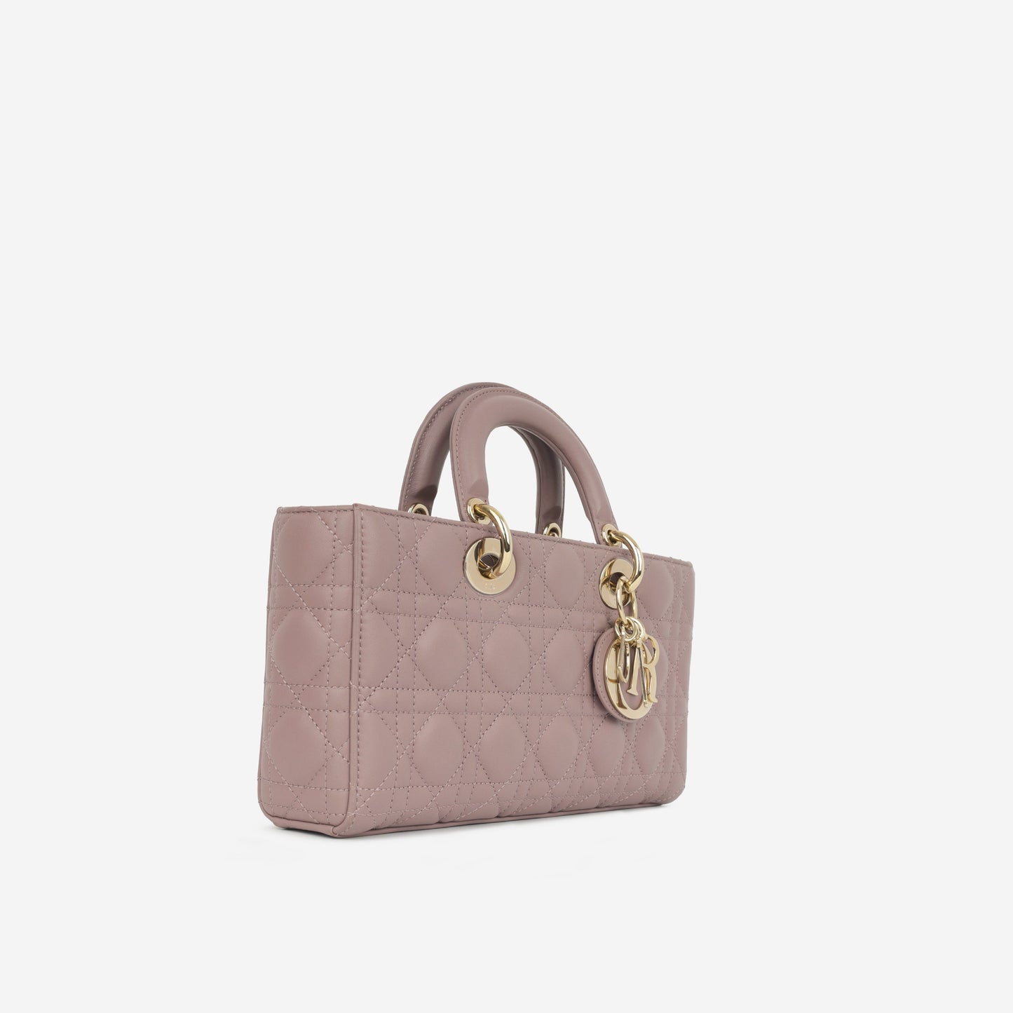 Dior Christian Lady Joy Tote Bag Mauve Lambskin Cghw