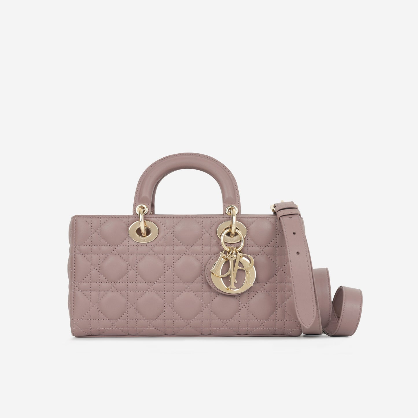 Dior Christian Lady Joy Tote Bag Mauve Lambskin Cghw