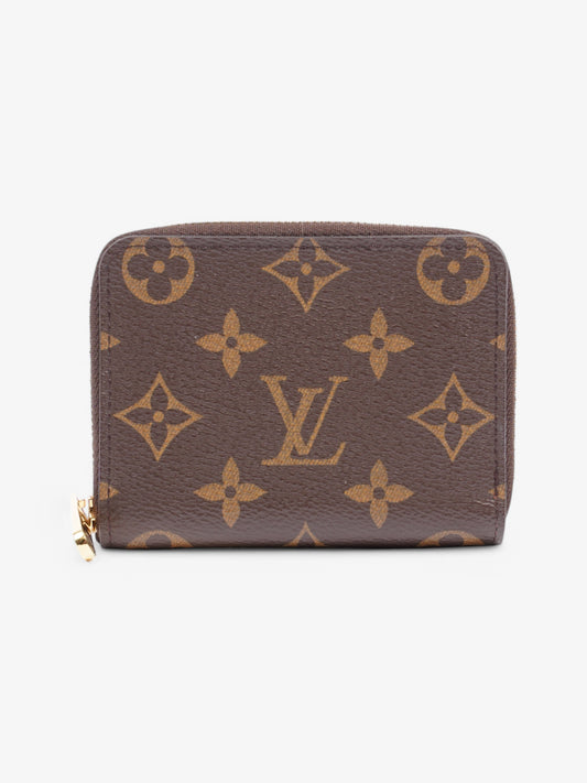 Louis Vuitton Zip Coated Monogram Canvas Coated Canvas Wallet Case