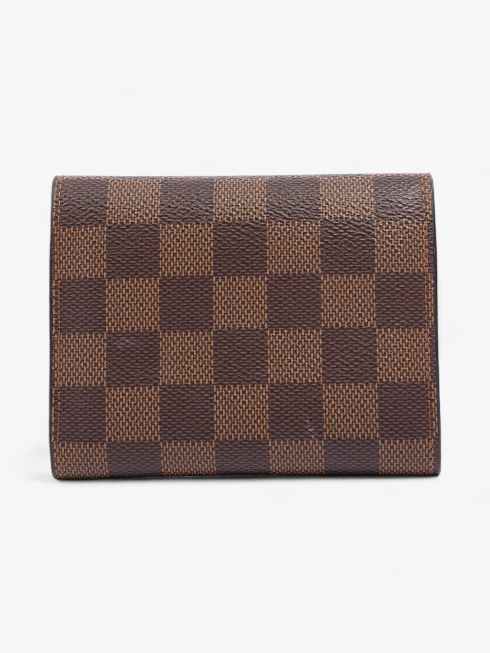 Louis Vuitton Victorine Ebene Red Canvas Damier Wallet Case