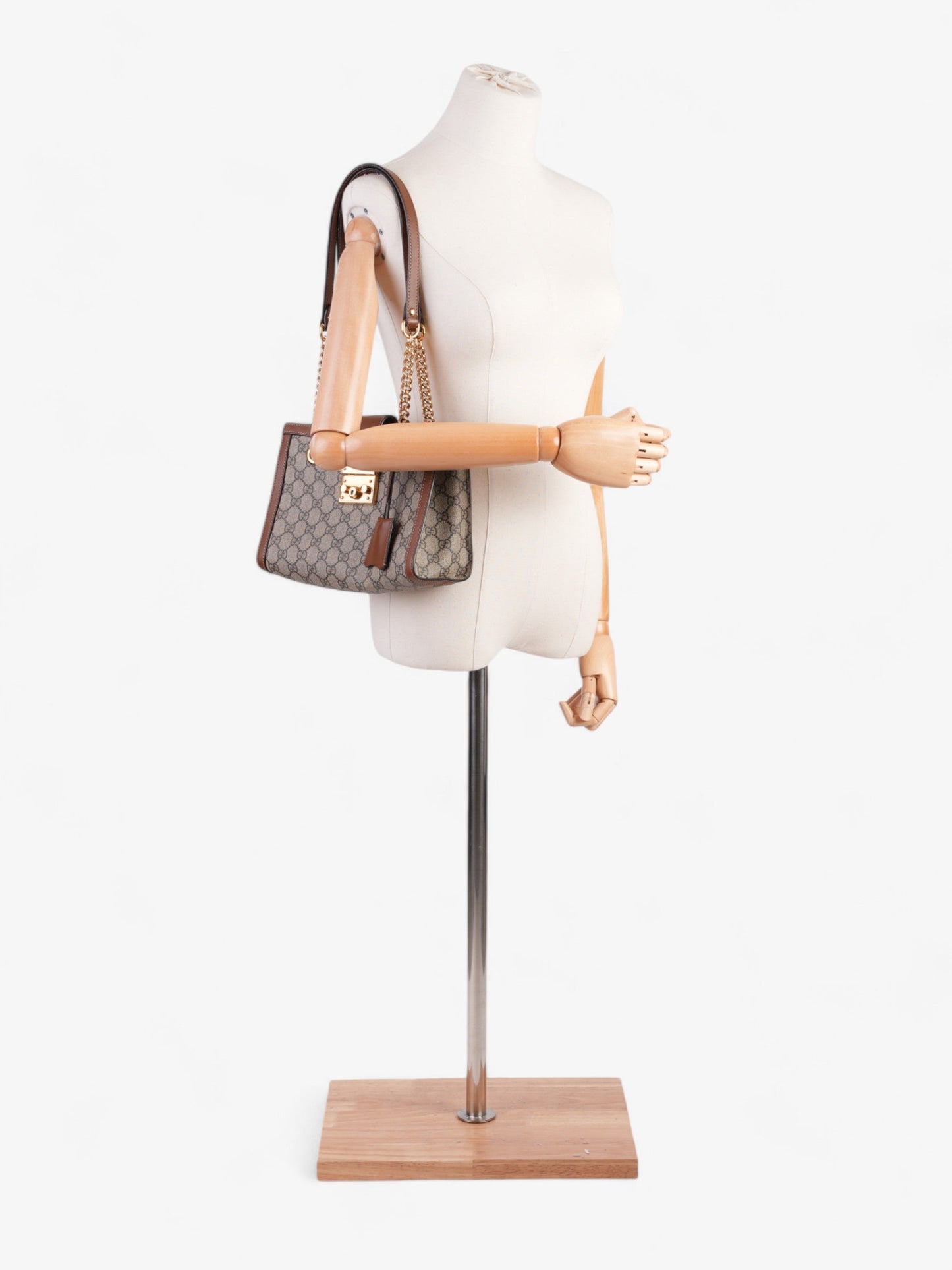 Gucci Padlock Supreme Coated Shoulder Bag Canvas Small