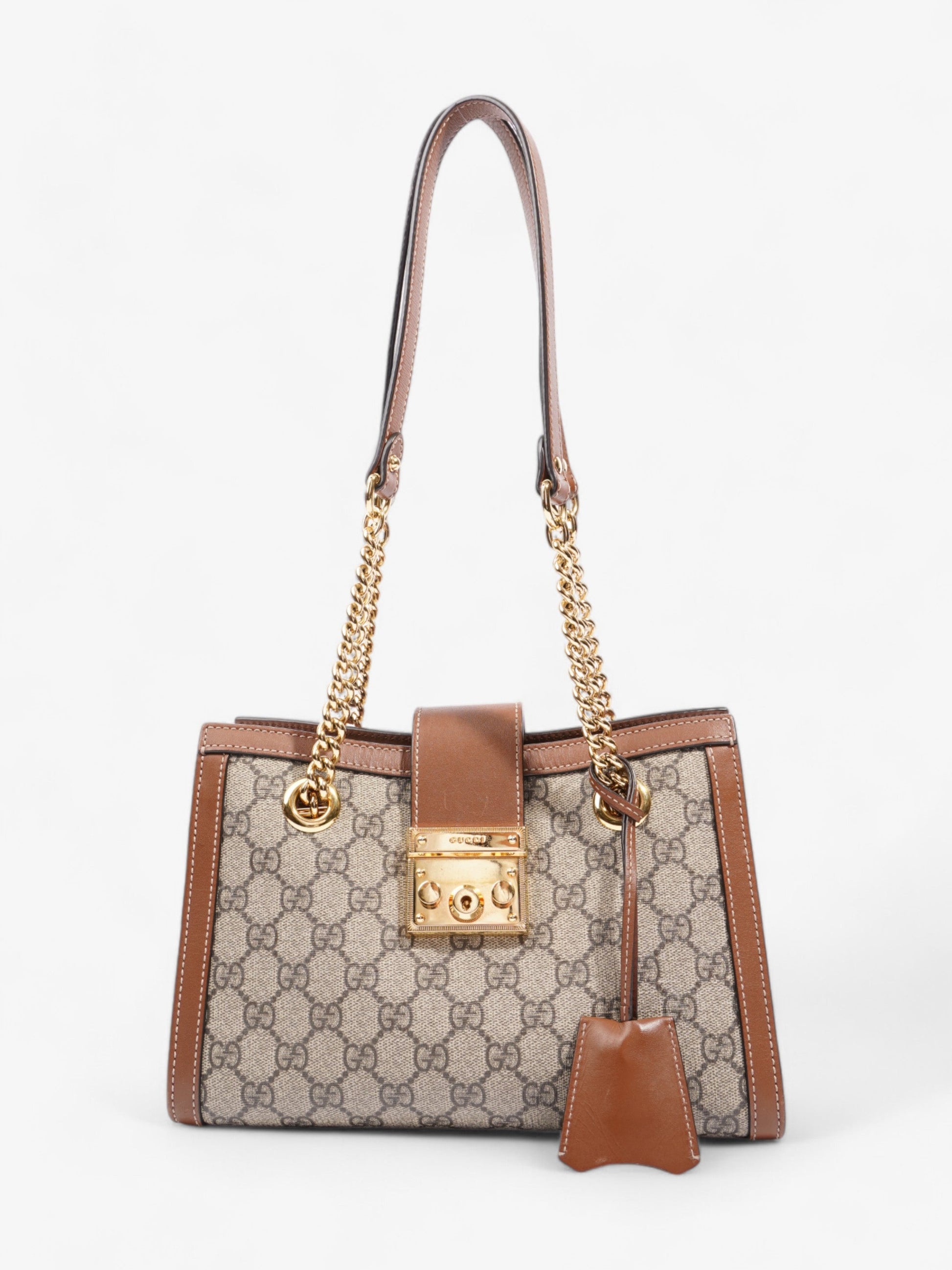 Gucci Padlock Supreme Coated Shoulder Bag Canvas Small