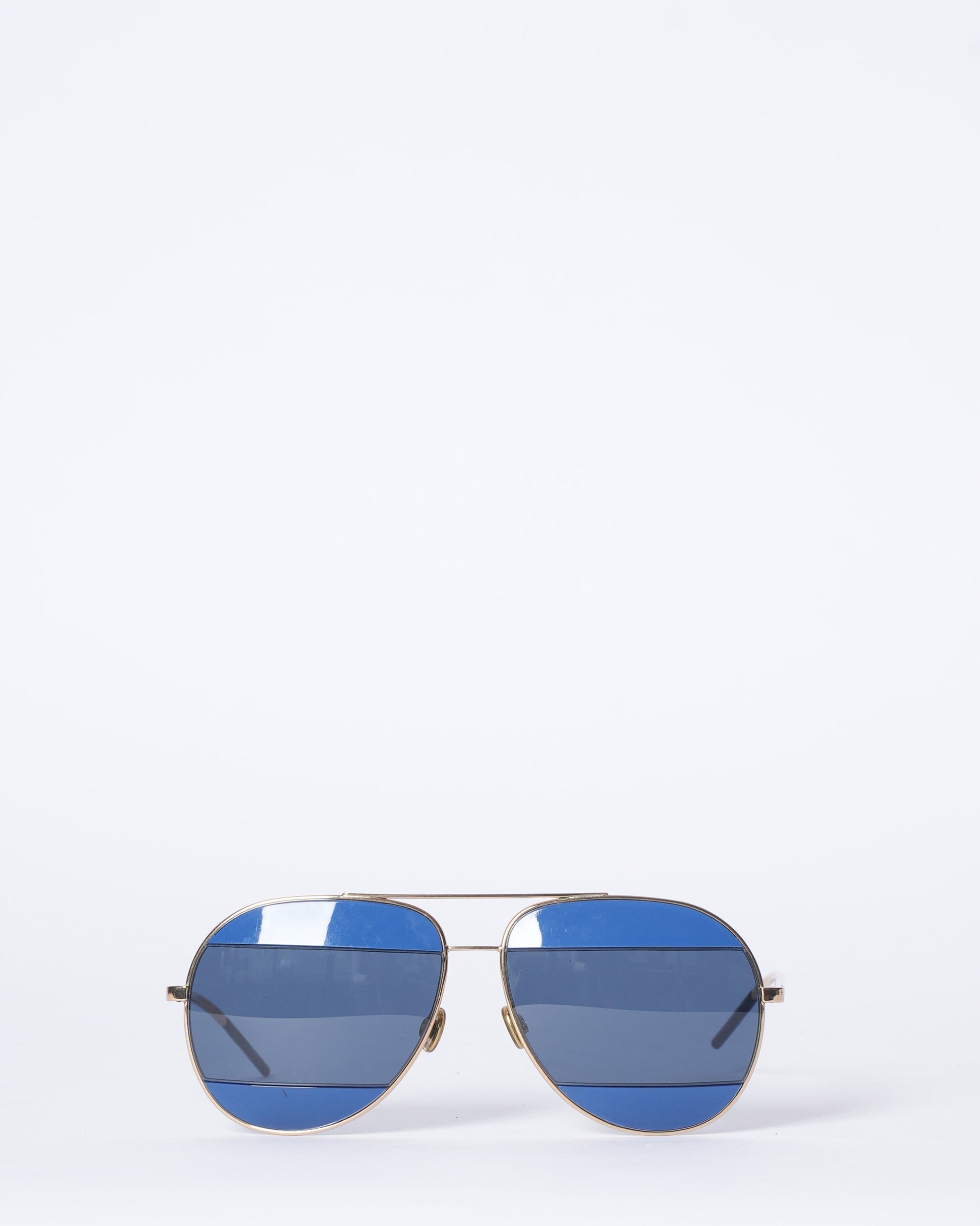 Dior Handbag Split Aviator Sunglasses In Blue