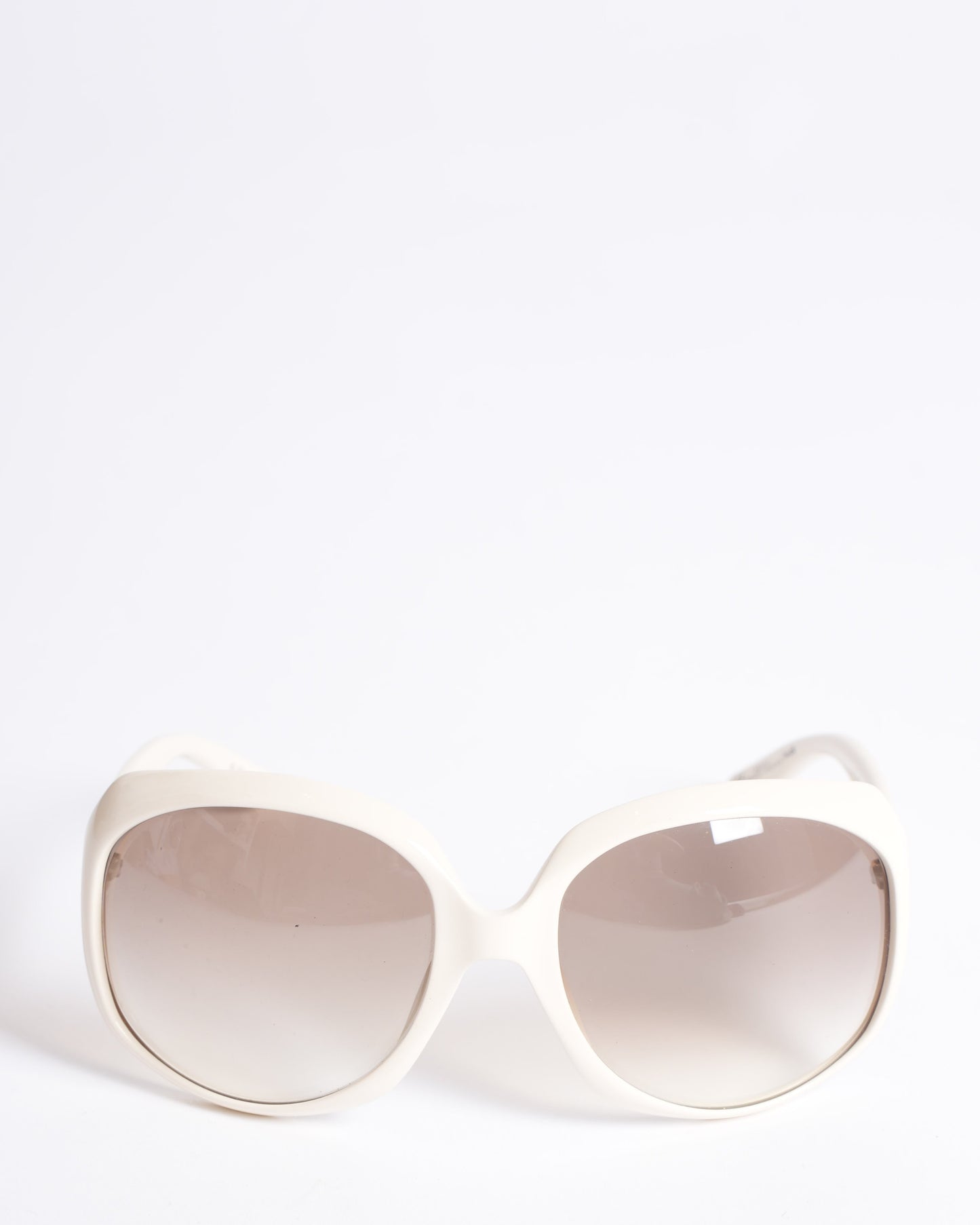 Dior Handbag Wide Frame Sunglasses in White