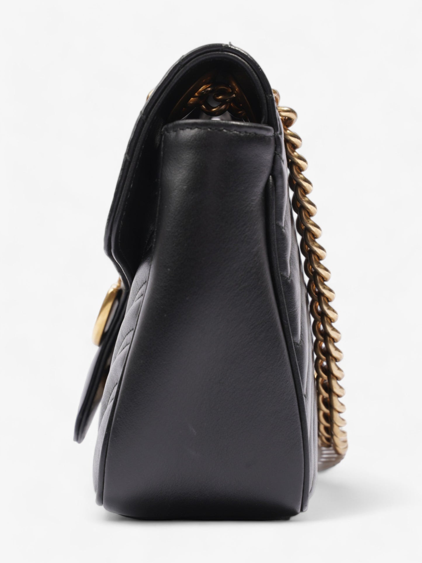 Gucci Marmont Flap Small Shoulder Bag Leather Matelasse Leather Small