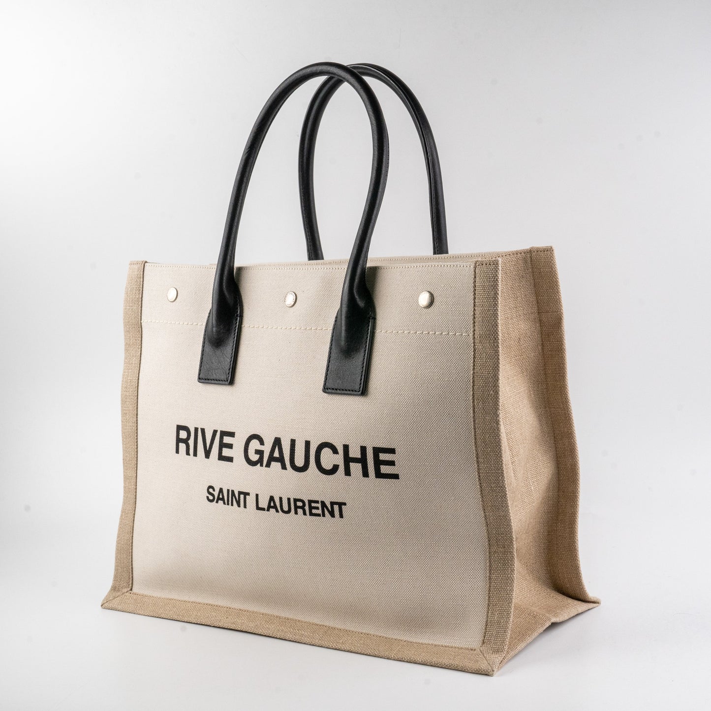 YSL Saint Laurent Rive Gauche Tote Bag Beige