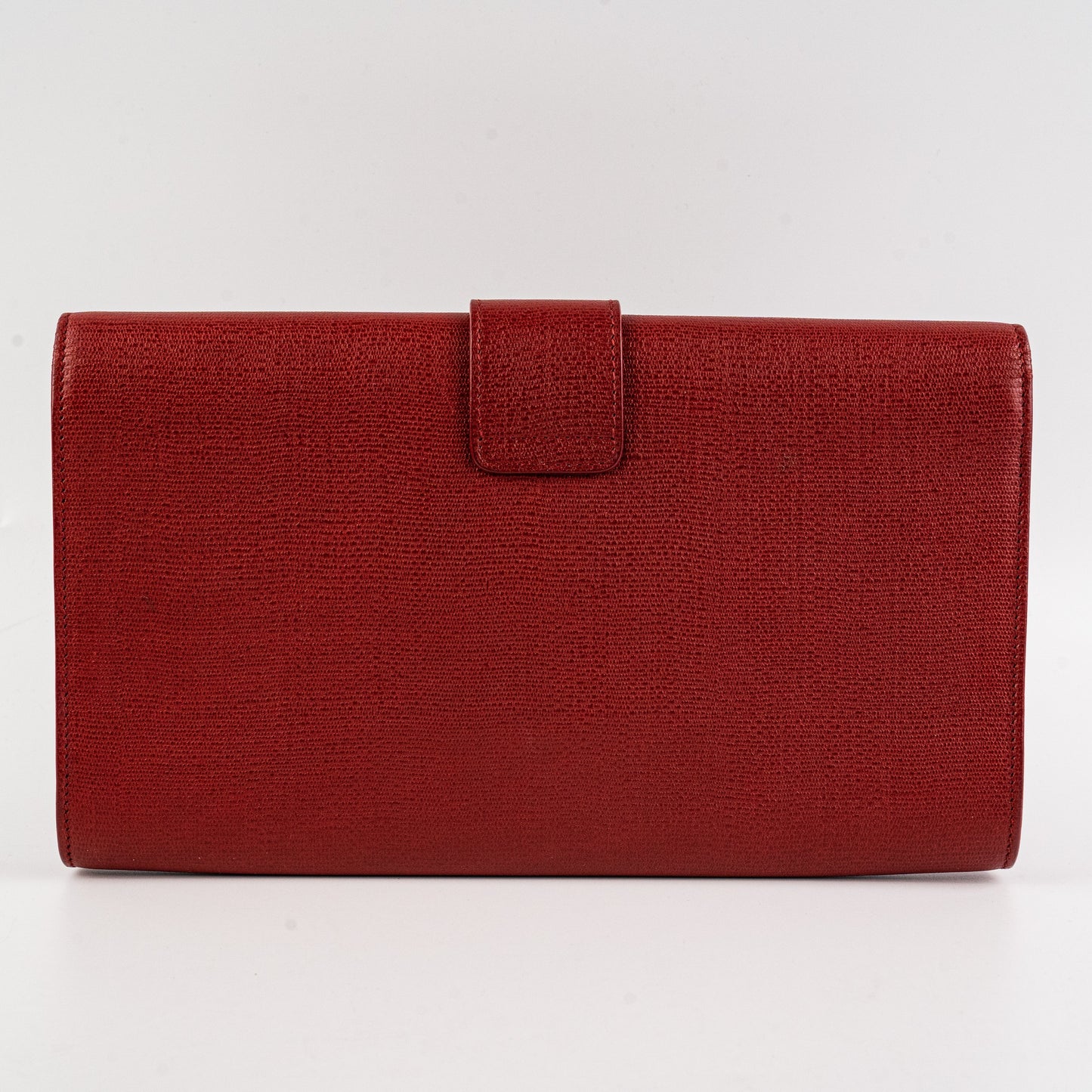 YSL Saint Laurent Clutch Leather Red Clutch Bag Red Leather Clutch