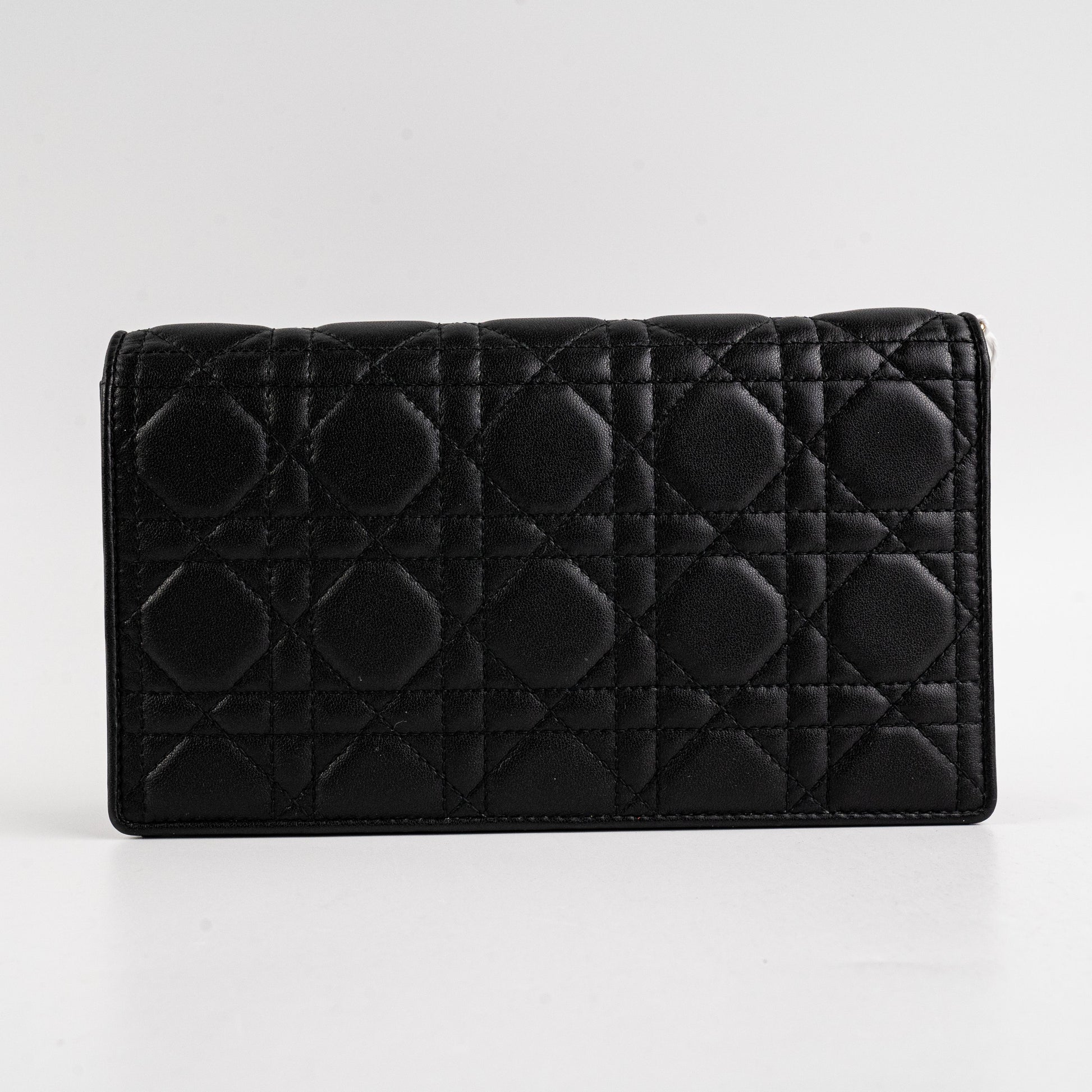 Dior Christian Lady Pouch Crossbody Bag Black
