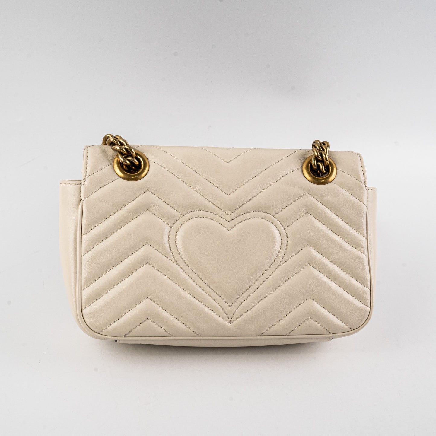 Gucci Marmont Shoulder Bag White Small Crossbody Bag