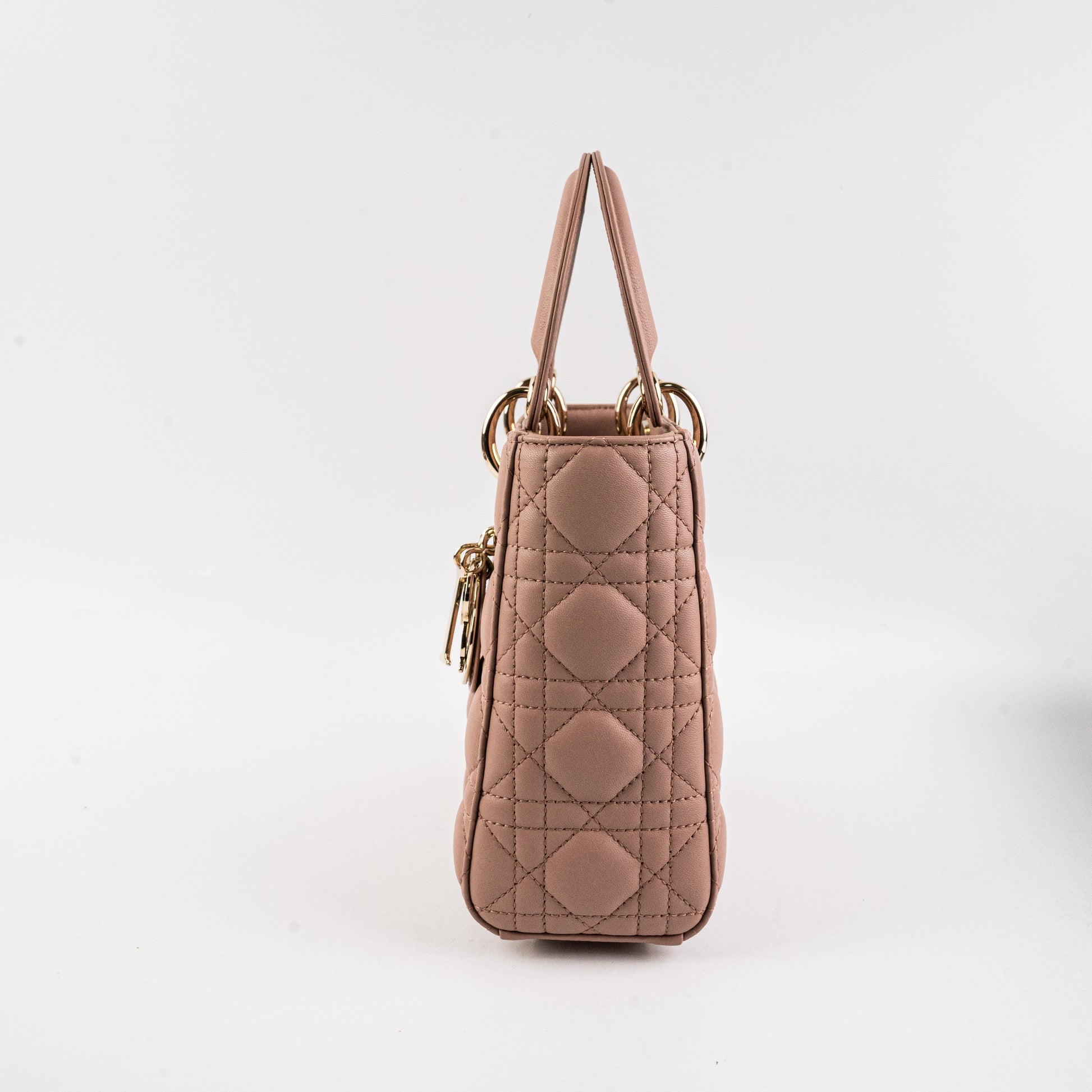 Dior Christian Lady Bag Lambskin Pink Small Shoulder Bag