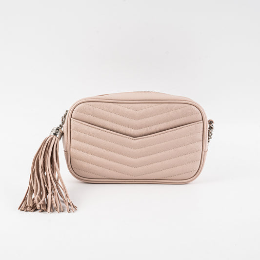 YSL Saint Laurent Lou Camera Crossbody Bag Pink Mini
