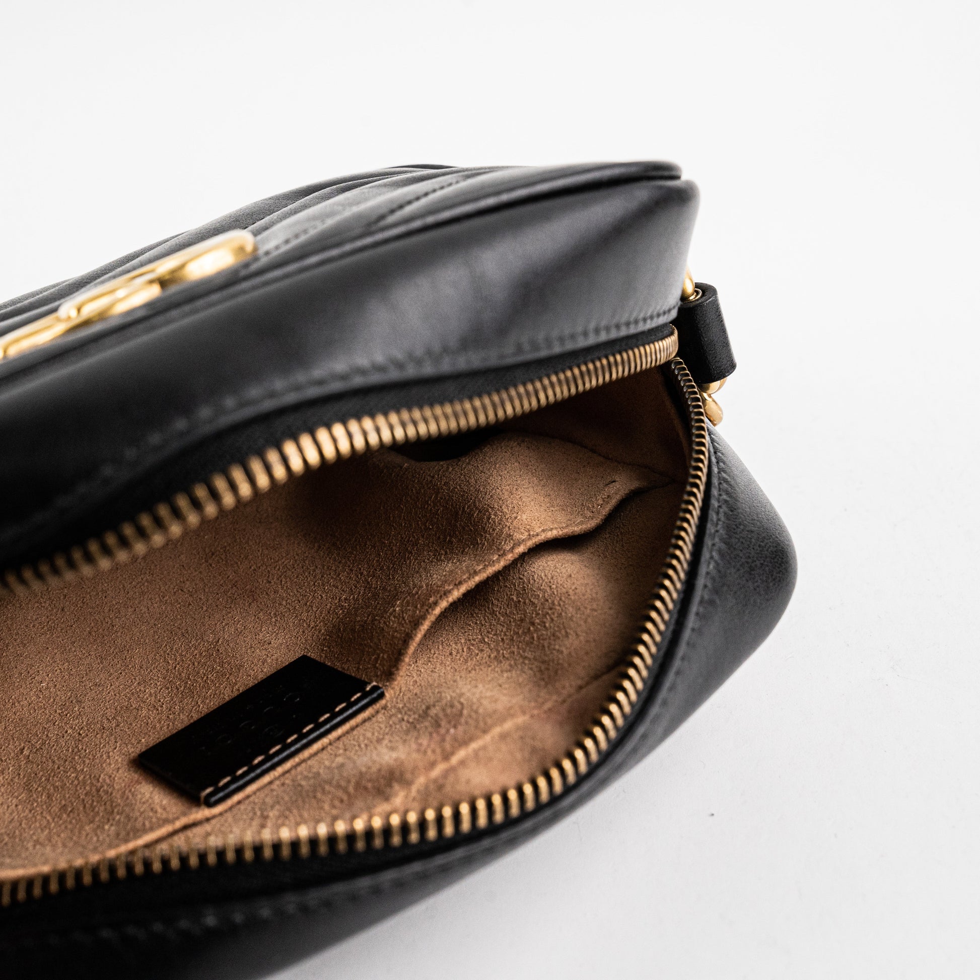 Gucci Item Marmont Camera Crossbody Bag Leather Black