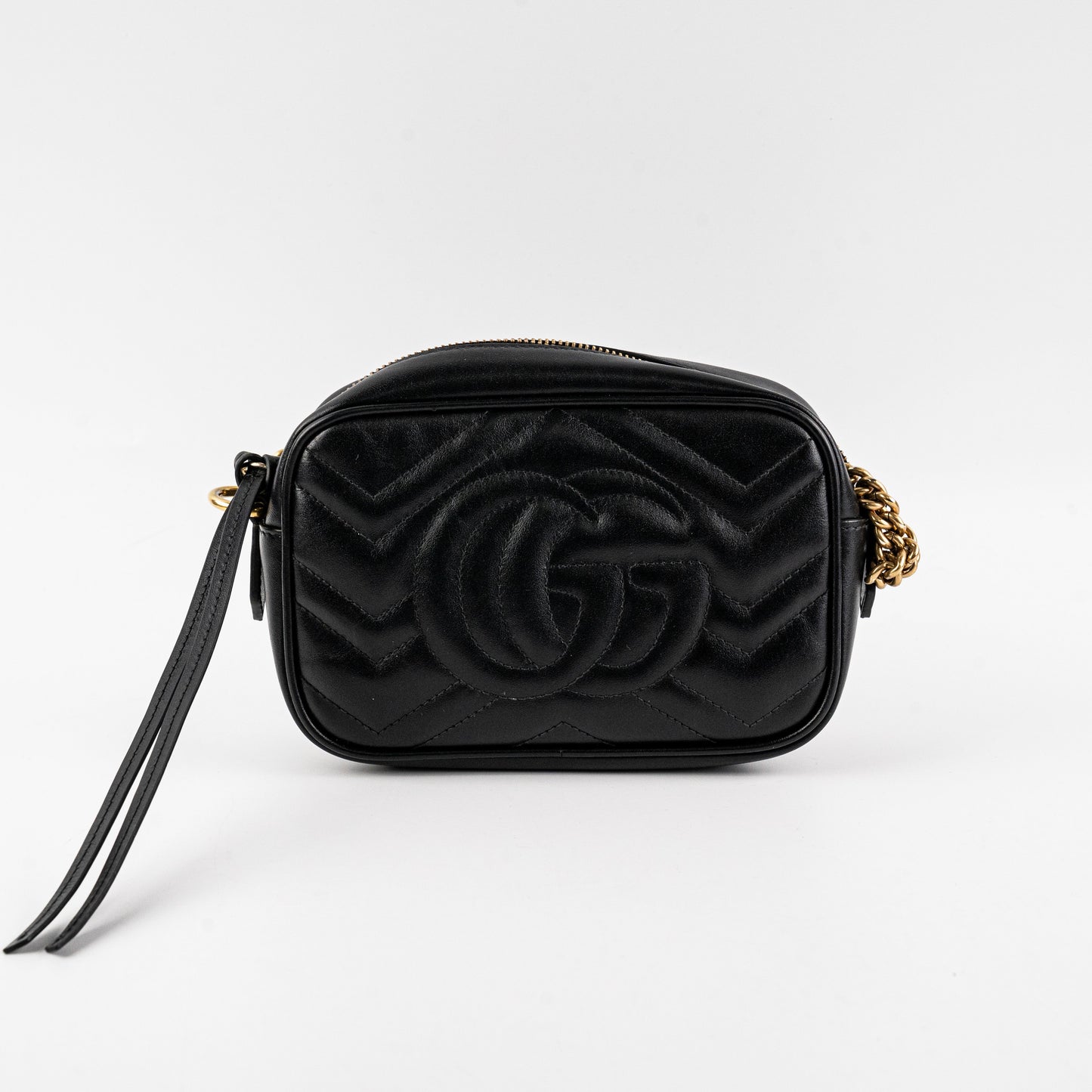 Gucci Item Marmont Camera Crossbody Bag Leather Black
