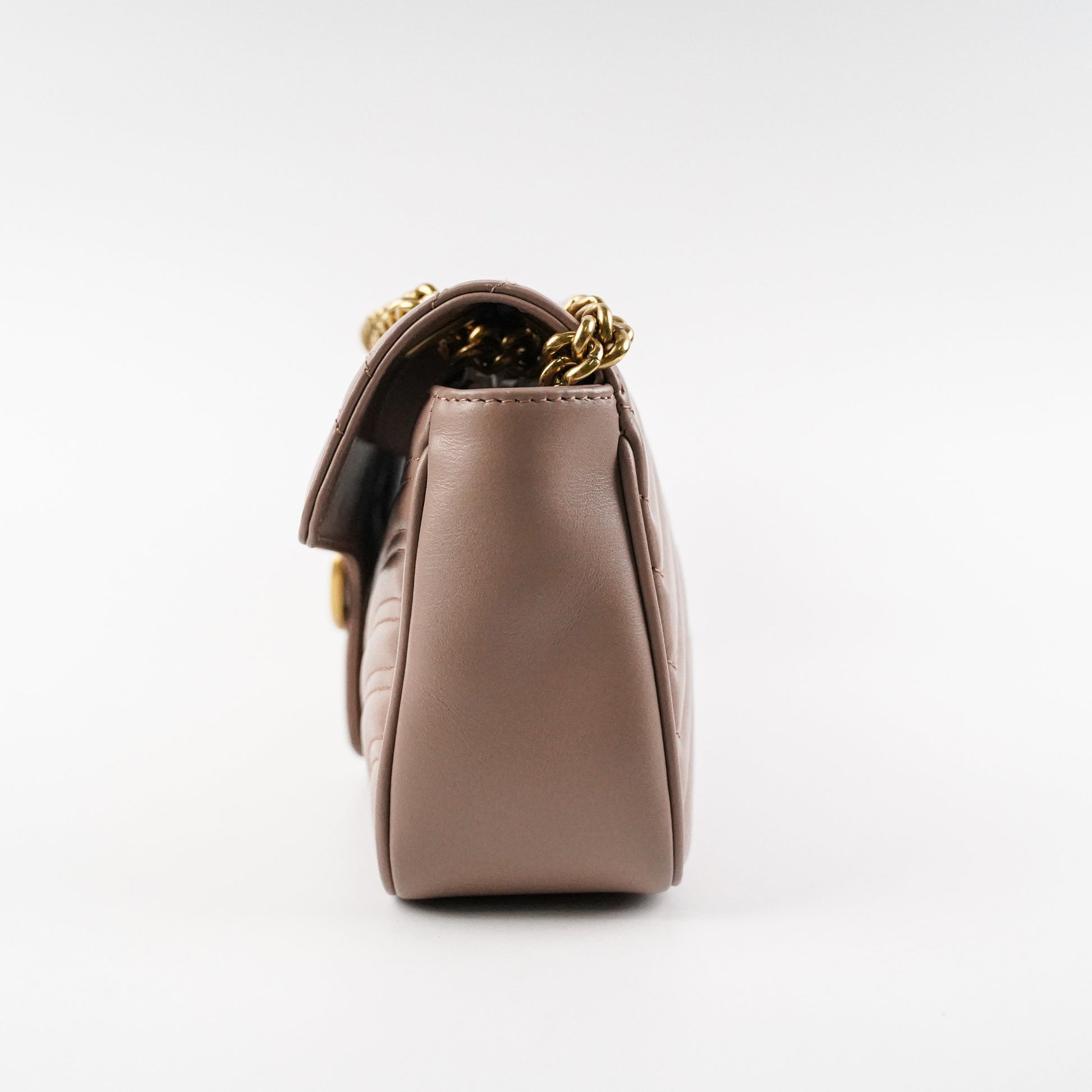 Gucci Marmont Dust Shoulder Bag Matelasse Pink