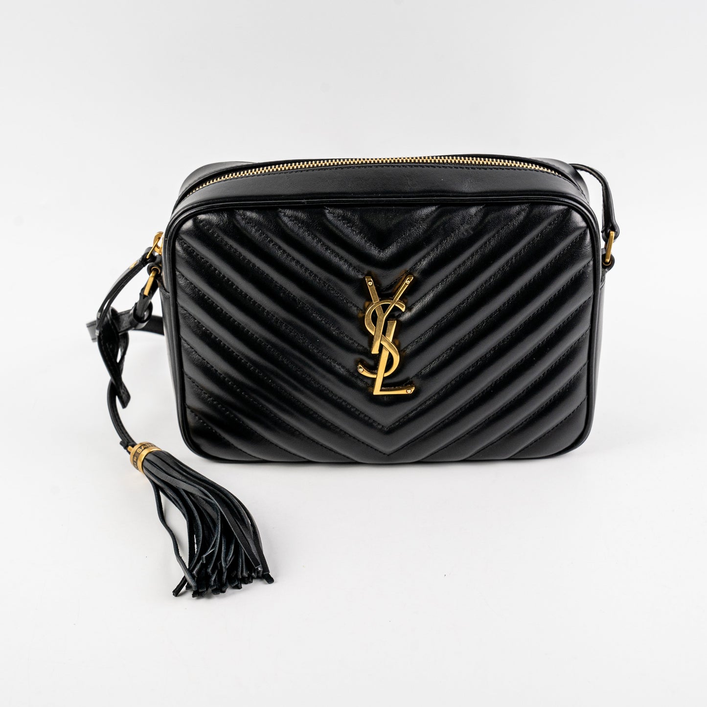 YSL Saint Laurent Camera Lou Bag Black Medium Travel Bag