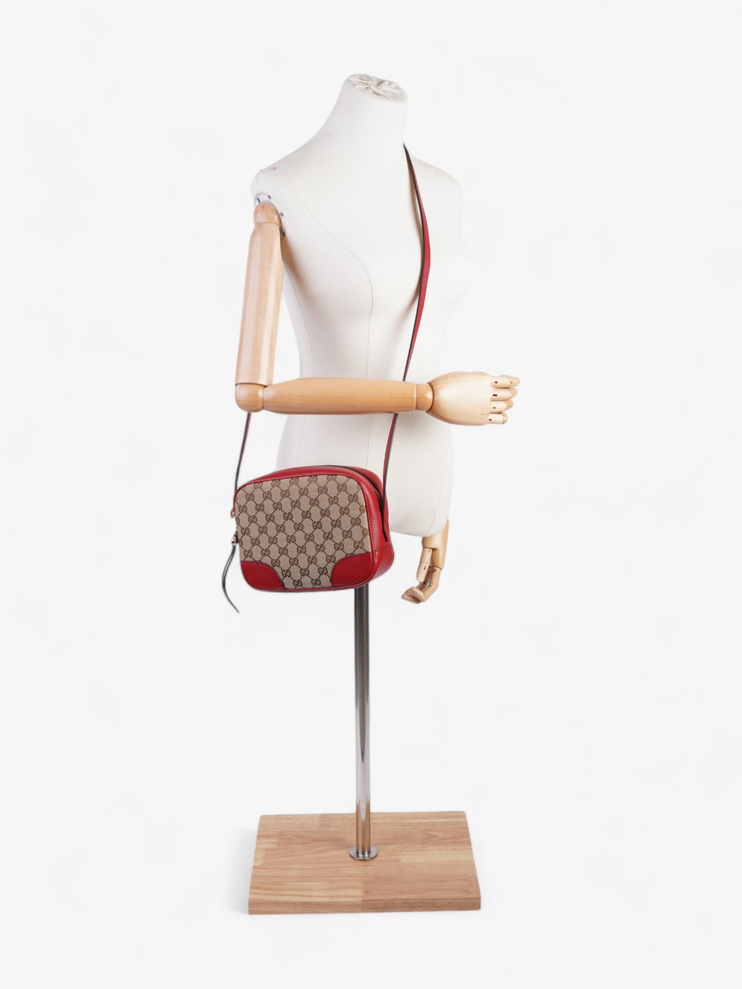 Gucci Bree Supreme Crossbody Bag Canvas Red
