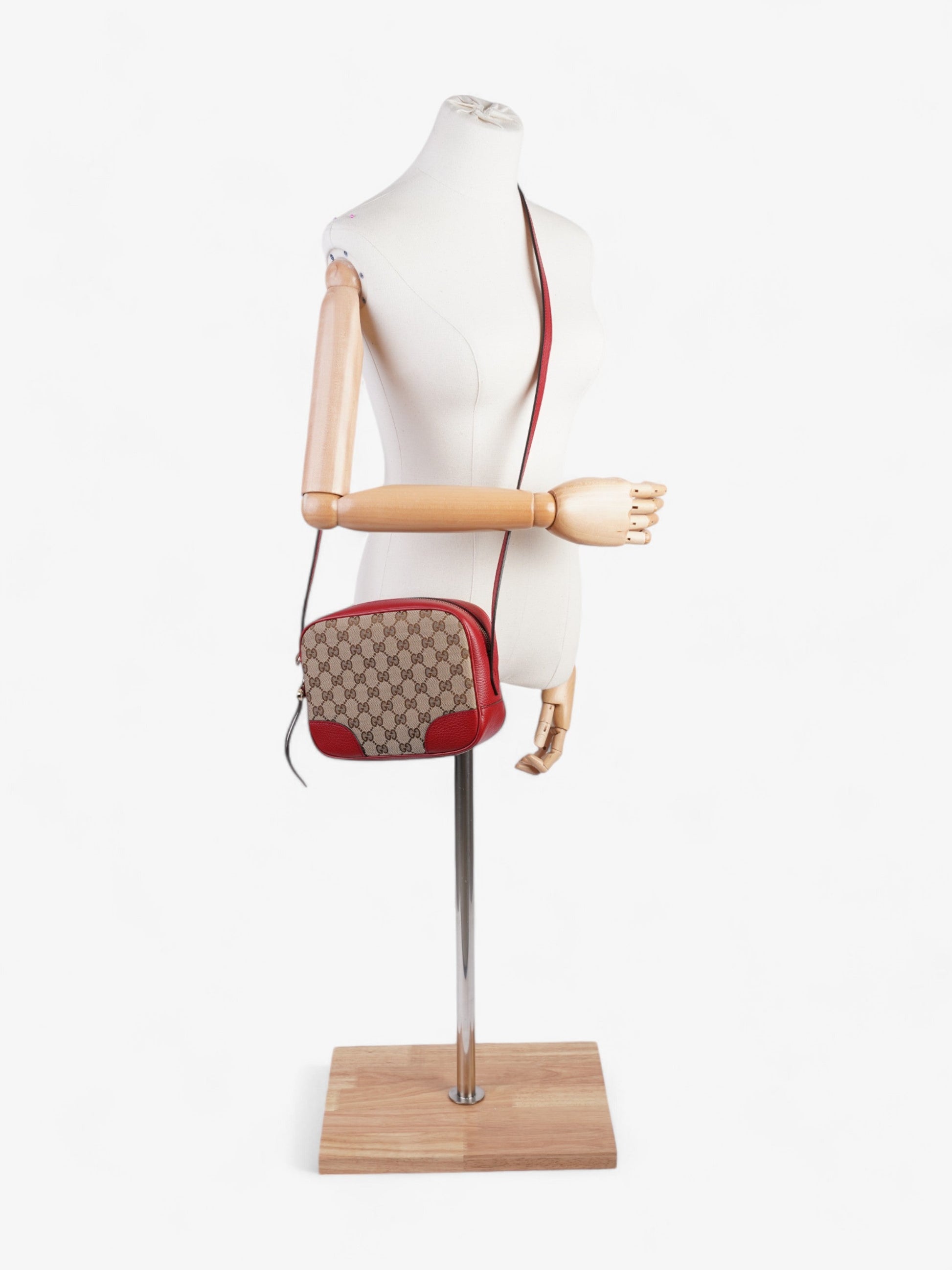 Gucci Bree Supreme Crossbody Bag Canvas Red