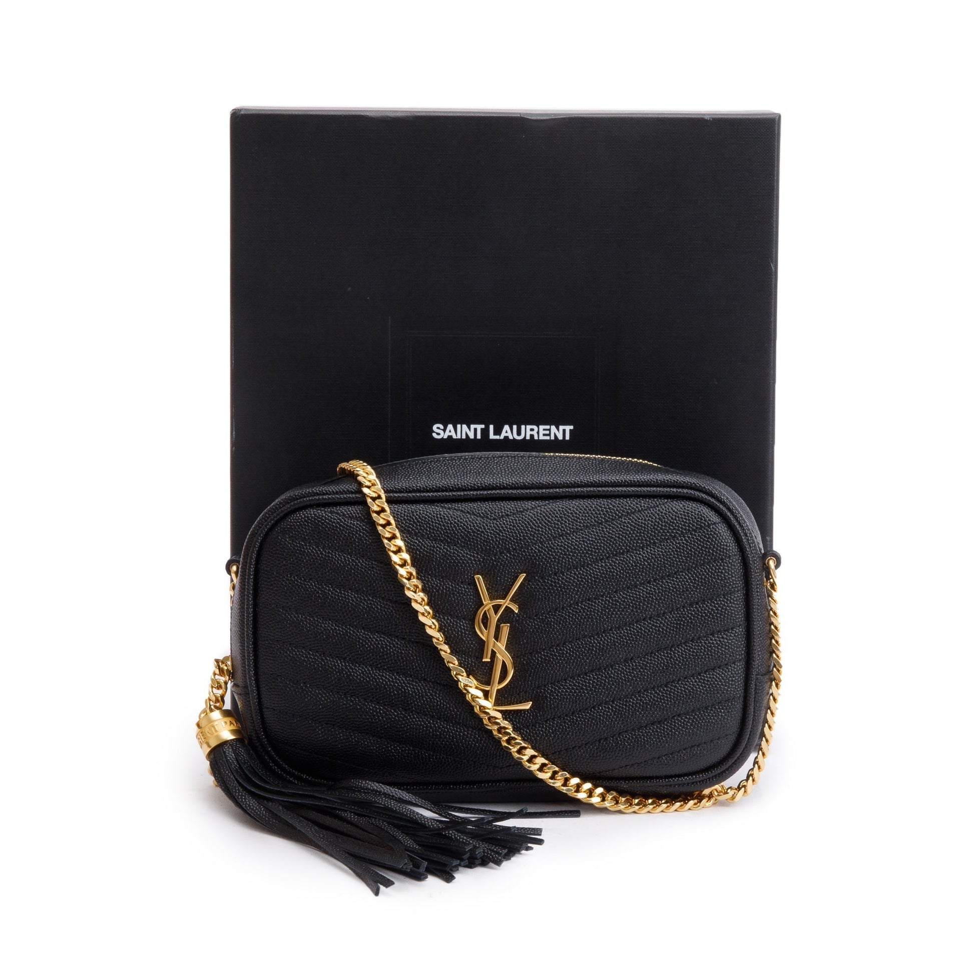 YSL Saint Laurent Mini Lou Camera Bag Leather Quilted Crossbody Bag