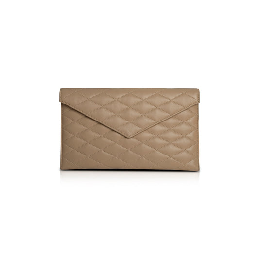 YSL Saint Laurent Sade Envelope Pouch Clutch Quilted Clutch Bag
