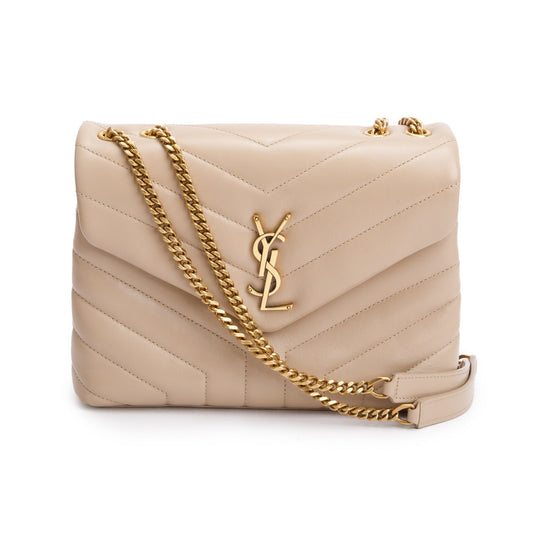 YSL Saint Laurent Small Loulou Shoulder Bag Leather Quilted