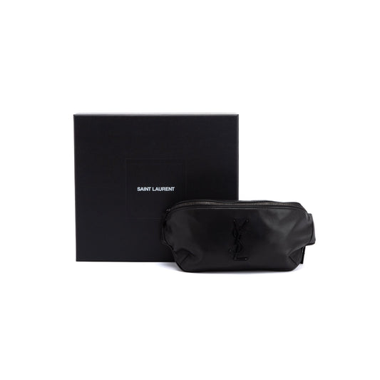 YSL Saint Laurent Soft Lambskin Cassandre Classic Crossbody Bag Black