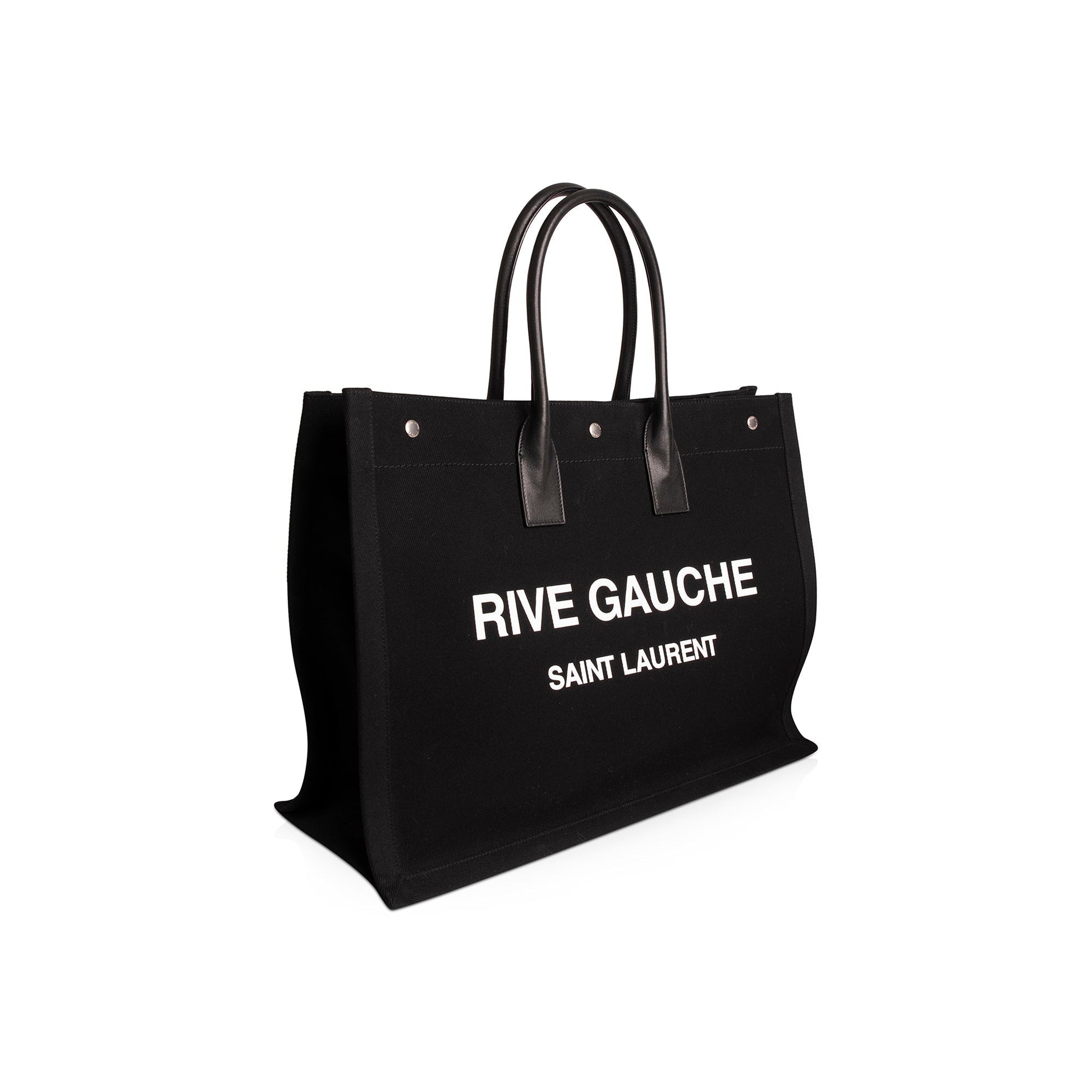 YSL Saint Laurent Rive Gauche Tote Canvas Large Tote Bag