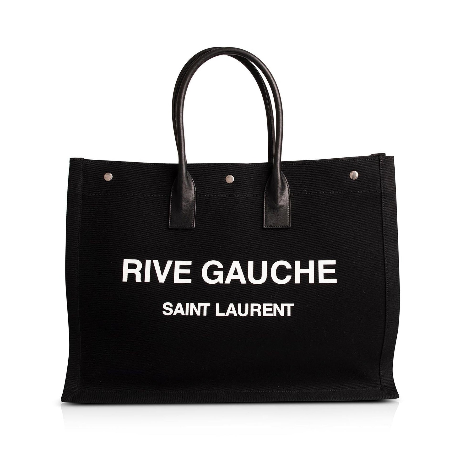 YSL Saint Laurent Rive Gauche Tote Canvas Large Tote Bag