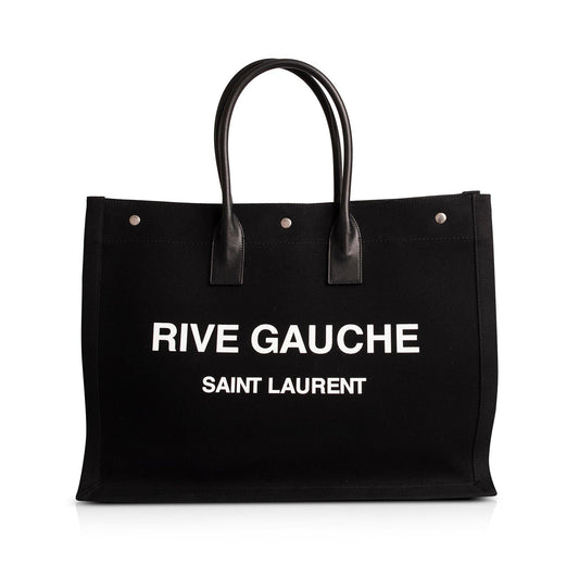 YSL Saint Laurent Rive Gauche Tote Canvas Large Tote Bag