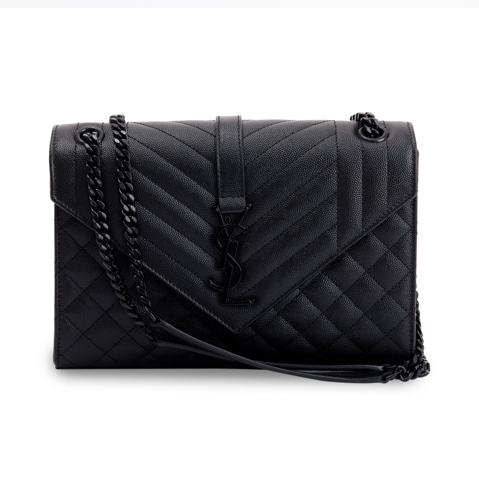 YSL Saint Laurent Envelope Chain Bag Matelasse Monogram Travel Bag Bag 43293