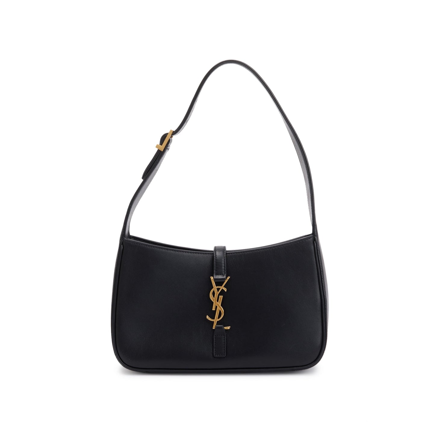 YSL Saint Laurent Calfskin Le Hobo Bag Leather Black Shoulder Bag