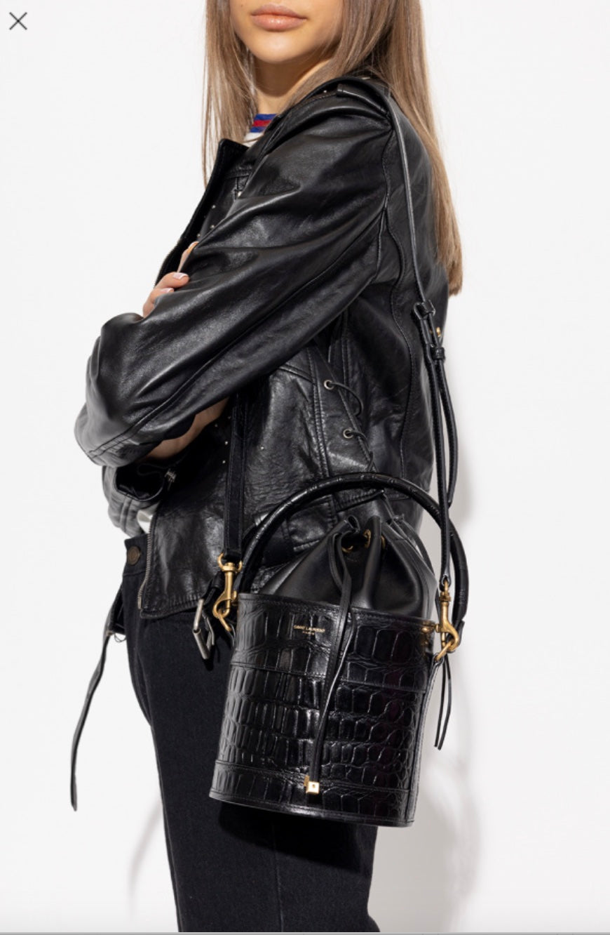 YSL Saint Laurent Yves Bahia Bag Small Bucket Bucket Bag
