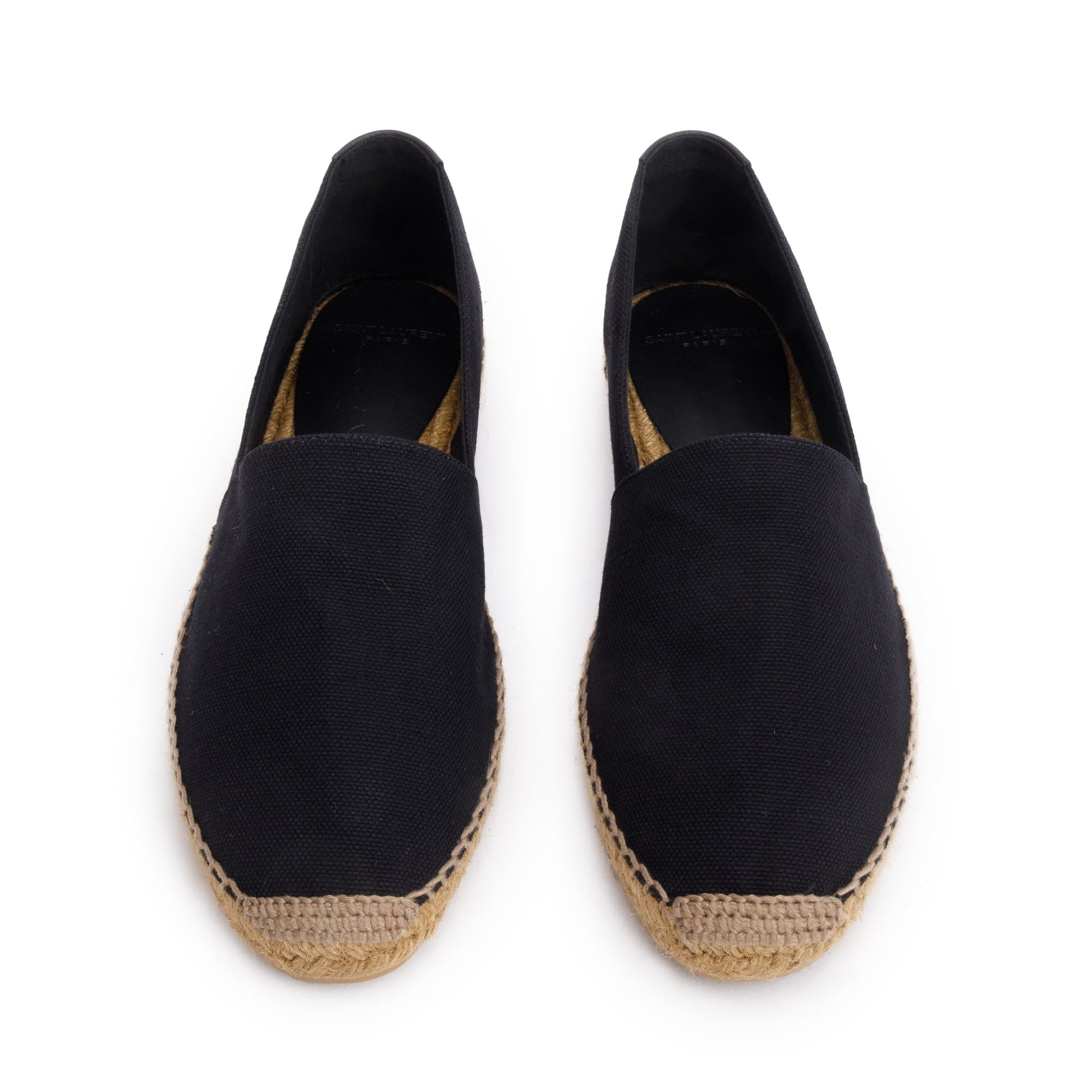 YSL Saint Laurent Espadrilles Size Travel Bag Canvas Black