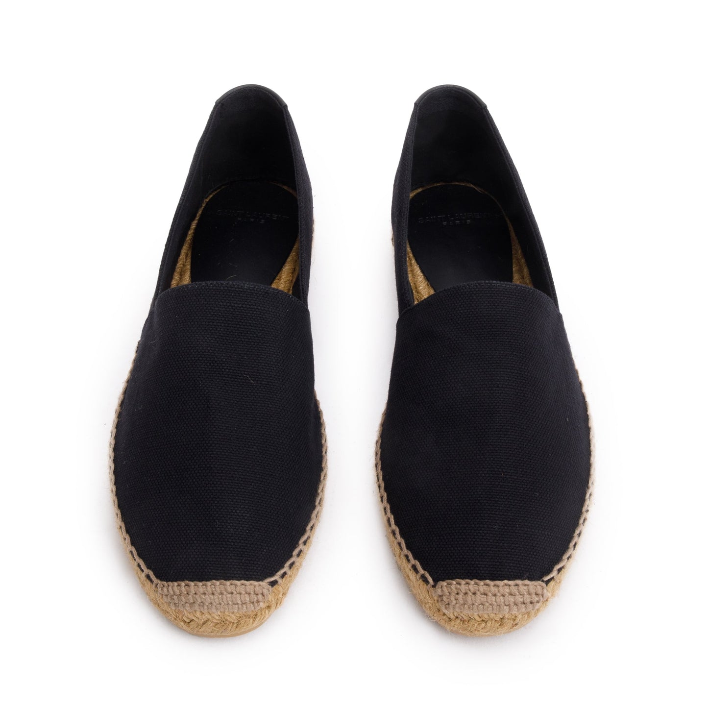 YSL Saint Laurent Espadrilles Size Travel Bag Canvas Black