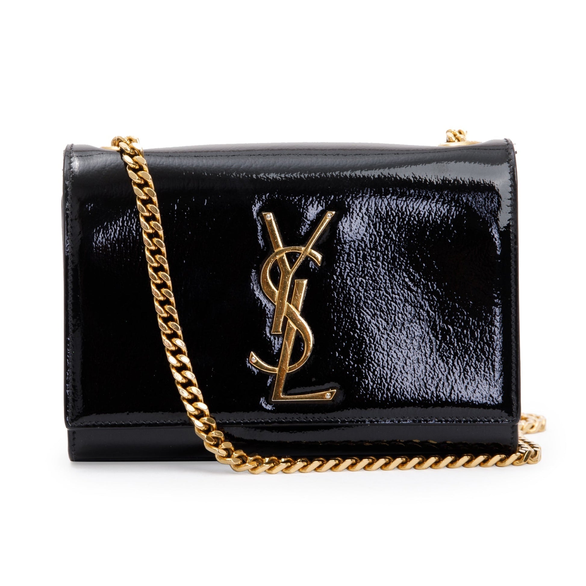 YSL Saint Laurent Patent Mini Kate Bag Leather Monogram Travel Bag