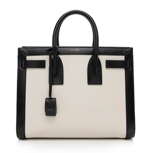 YSL Saint Laurent Calfskin Sac De Jour Tote Small Tote Bag
