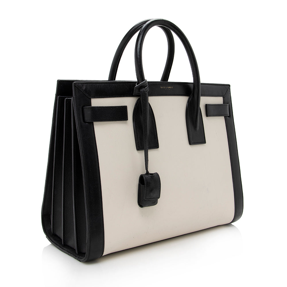 YSL Saint Laurent Calfskin Sac De Jour Tote Small Tote Bag