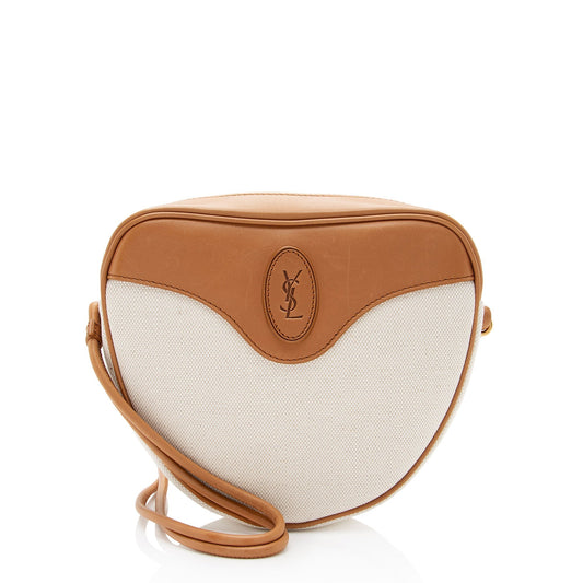 YSL Saint Laurent Saint Laurent Trending Calfskin Sac Coeur Crossbody Canvas Monogram Crossbody Bag