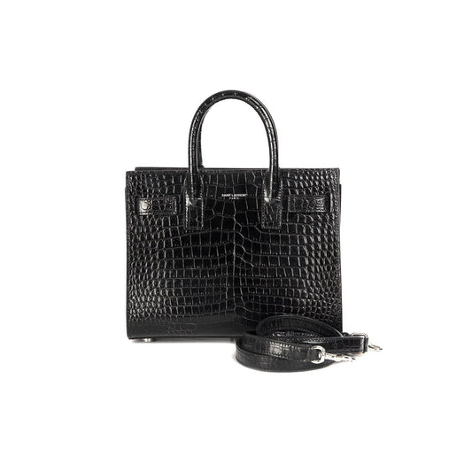 YSL Saint Laurent Embossed Crocodile Nano Sac De Jour Travel Travel Bag